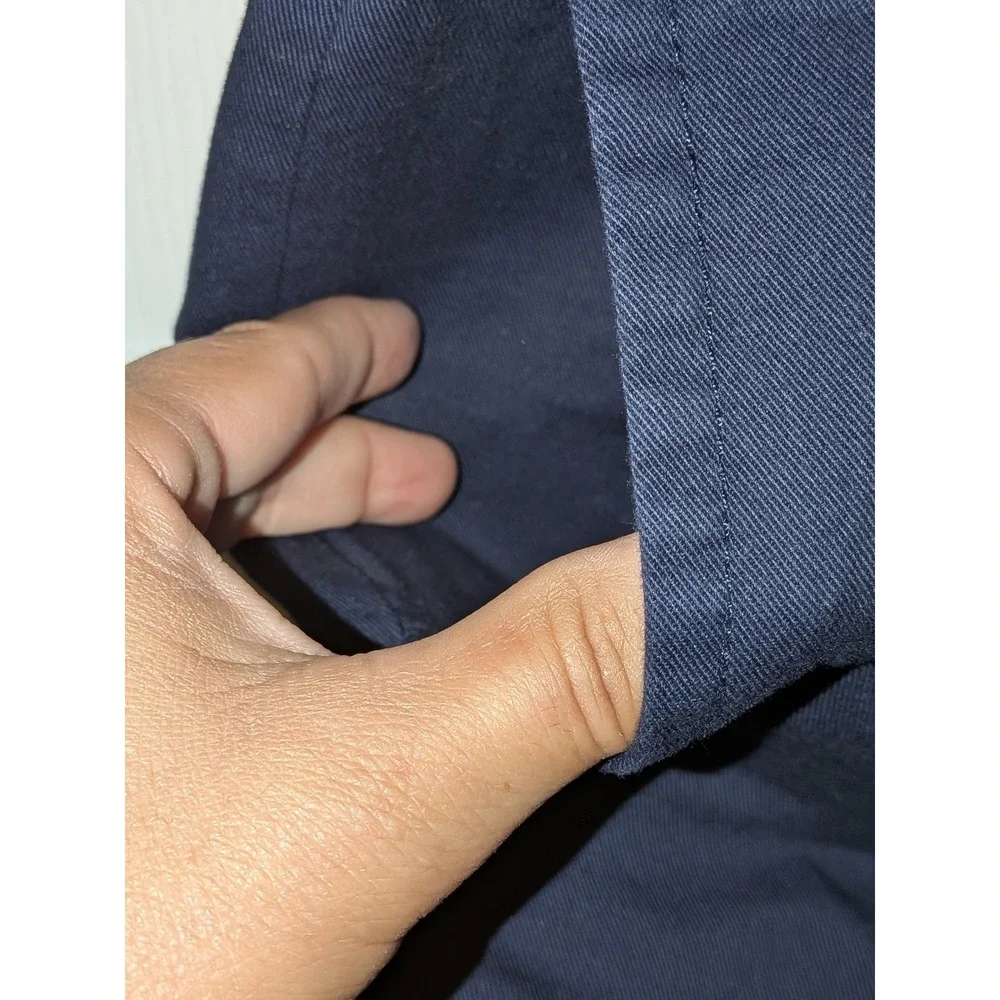 J. Crew Navy Chino Shorts 9 Inch Inseam Size 33 Flat Front NWOT‎ $80